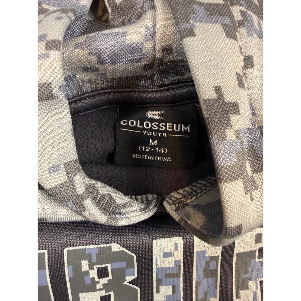 Colosseum Youth Auburn Tigers Digital Camo Hoodie Sweatshirt Grey Size M 12-14 - Picture 4 of 5